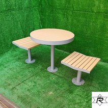 아웃도어 카페 테이블 테라스 등받이 정원 실외 공원벤치 야외용 평벤치 의자, F