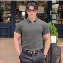 브이넥 셔츠 칼라 솔리드 라운드 밑단 면 스판 헬스티셔츠 근육티셔츠 남자운동복상의 남자머슬핏 오버핏긴팔티 남자헬스복