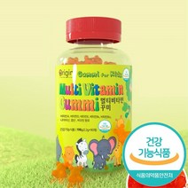 아동용 츄어블 비타민 영양제 젤리 과일맛 키즈영양제 키즈 영양균형 아이비타민 어린이영양제 초등학생