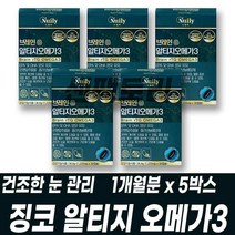 징코 은행잎 알티지 오메가3 은행나무 추출물 RTG 오메가 노르웨이산 정제어유 연질캡슐 기억력 건조한눈 혈행 관리 혈관청소 건기식