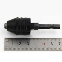 0.3-6.5mm 키리스 퀵 체인지 스크루 드라이버 육각 생크 트위스트 드릴 척 비트 임팩트 컨버터 어댑터 도구, 한개옵션0