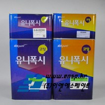 KCC 유니폭시 라이닝 중상도 에폭시 바닥용 투명 16L 화학 제약공장 사무실 매장 카페바닥등