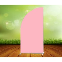 현수막걸이대 배너걸이 받침대 커스텀 아치 커버 배경 핑크 블루 화이트 생일 파티 장식 배너 양면 인쇄 탄성 패브릭, 64.39x787in1x2m - dark pink