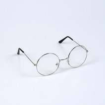 쌩얼 안경 실버 둥근 베이직 은색 안경테