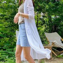 스타일온미 썸머 슬릿 롱가디건