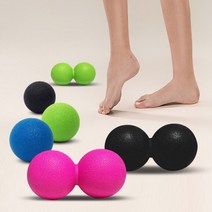 [퀵도매] 싱글 마사지볼땅콩볼라크로스볼 마사지공 스트레칭볼 땅콩마사지볼 셀프마사지볼, 1-4) 싱글 마사지볼(블루)