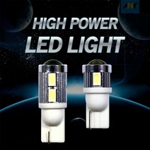 T10타입 12V 24V 하이파워 LED 번데기 전구 순정 차량, 핑크 6발, 1개