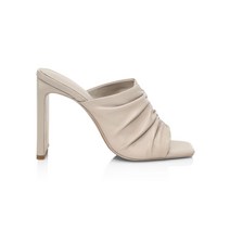 JONATHAN SIMKHAI 조나단 심카이 Collection Square Toe 가죽 Mules - TAUPE102677