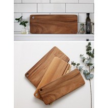 통나무 통도마 스테이크 플레이팅 서빙 보드 소 중 대