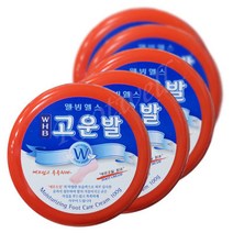 웰빙헬스 WHB 고운발100gx5통 에뮤오일.풋케어크림, WHB 고운발(100g)x5통 에뮤오일.