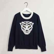 간트 여성 W.타이거인타시아 C넥 DG72210002 NAVY