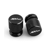 ADV 150 CNC 알루미늄 타이어 밸브 에어 포트 커버 스템 캡 오토바이 액세서리 혼다의 경우 ADV150 2017 2018 2019 2020 2021 (색상 : 빨간색), 블랙
