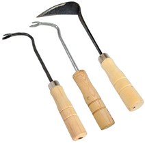 잔디호미 잔디 잡초 호미 빠루 갈퀴 밭 농사 용 파종 뽑기 원예 밭일 농기구, ( 1번 끝이갈라진것 )