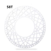 MTB 로드 스프라켓 픽시휠 바퀴 시마노 스램 호환 12 11 10 9 8 7 단 LP Litepro-접이식 자전거 53 56 58T 스파이더 싱글 체인 링 BMX 바이크 BCD, [12] 58T silver
