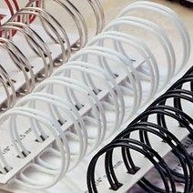 일음쇼핑^*n카피어랜드 와이어링 6.4mm (3대1) 250입 화이트제본 제본 와이어 용스프 용링 스프 기링 블랙일음medi*^, ab*^*선택있슴흰색