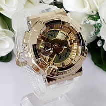 지샥 빅페이스 골드 GM-110SG-9ADR 화이트스켈레톤