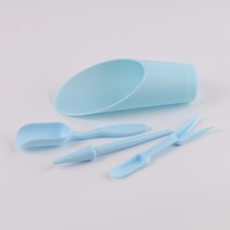 땡쓰몰 분갈이 원예도구 4종세트 블루, 1set