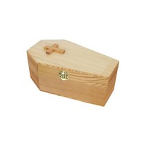 반려동물 유골함 보관함 Pet Jesus Coffin Urn Wooden Casket Bier An Eternity Box, 01 Natural