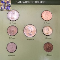 [Franklin----] 저지 1984/85 7종 세트 외국희귀주화 옛주화 동전 기념주화