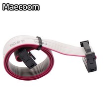 3D프린터 관련 부품 용품 2pcs 10 p 리본 케이블 50cm IDC10 플랫 핀 데이터 와이어 LCD 2004 12864 연장 R, 04 50cm