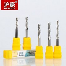 정밀 밀링 커터 가공 HUHAO 1pc 생크 4mm 2 플루트 나선형 블레이드 CNC 엔드 밀 라우터 비트 MDF 목재 텅스텐 카바이드 도구, 17mm