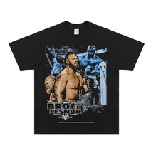 브록 레스너 반팔 티셔츠 WWE 프로레슬링 반팔티 레슬러 UFC 파이터 격투기 운동복 헬스복