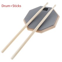 나무 재즈 드럼 연습 훈련 패드 스탠드 포함 고무, drum and stick, drum and stick