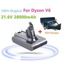 100% 원래 21.6V 28000mAh Li-ion 배터리 V6 DC58 DC62 DC74 SV09 965874-02 진공 청소기 L30, CHINA_V6 28000mAh1