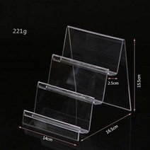 아크릴책꽂이 아크릴책장 전면책꽂이 투명책꽂이 아크릴 투명 디스플레이 선반 모바일 책 지갑 안경 랙 다층 플렉시 유리 스탠드 홀더, [07] A7