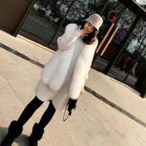십전십미 퍼 폭스퍼 베스트 토끼털 인조밍크 조끼