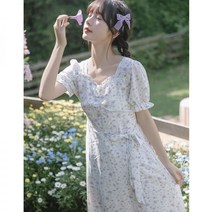 휴양지 원피스 롱 여름 휴가룩 바캉스 반팔 드레스 화이트