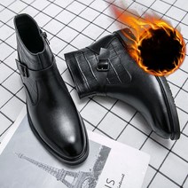 승마 말 신발 승마화새로운 승마 부츠 전체 가죽 지퍼 신발 남자 망 첼시 패션 옥스포드, 02 Black-Fur_09 45