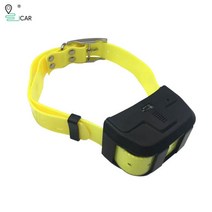 자동차 배터리 램프사냥개 gps 추적기 개 실시간 추적 ip67 방수 개 로케이터 gps 목걸이 개 무료 앱, 협력사, 옐로우 칼라