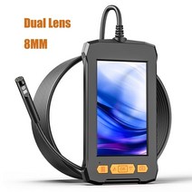 산업용 내시경 카메라 신호 및 이중 렌즈 4.3 인치 화면 HD1080P 모니터 자동차 검사 Borescope 방수 2600m, 03 10m, 05 8MM Dual Rigid