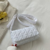 크로스백 패션 짠 코튼 패딩 여성 어깨 가방 겨울 나일론 퀼트 쇼핑 핸드백 크로스 바디