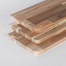 아카시아 원목 상판 400mm x 1000mm, 2면라운딩
