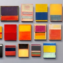 셀러허브 마크로스코 그림 액자 No1 12 프레임 30호 91x65cm, 4번／프레임액자(흰색)