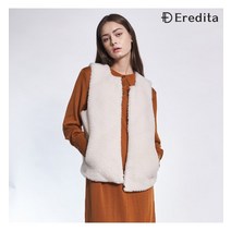 에레디타 에레디타 노카라 심플 양모 베스트_아이보리