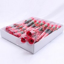 한송이 장미꽃 비누꽃 어버이날 생일 꽃다발 졸업식 로즈데이 100송이 조화 카네이션 화이트데이, ★PL527레드