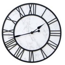 이사선물 벽시계 화이트마블 블랙슬림 초대형