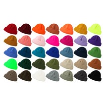 팸드님 35 스키보드 숏비니 남녀공용 데일리 심플 무지 모자 35Colors