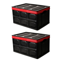 아이엠듀 트렁크 앤 캠핑 접이식 폴딩 박스 56L + 우드상판 + 방수팩 세트, 블랙(폴딩박스)