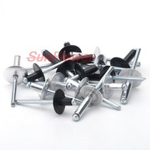 20-40pcs 알루미늄 대형 플랜지 팝 오픈 중공 블라인드 리벳 캡 리프 볼트 스포이드 셀프 플러그 장식 풀, 04 12mm_06 20Pcs (M5 Black)