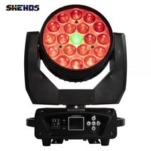 상업용조명 카페 상가 레이져 1/2/4pcs LED 19x15W RGBW 빔 워시 줌 이동 헤드 라이트 DJ 무대 장비 콘서트, CHINA, EU 플러그