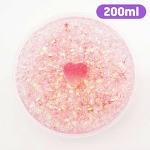 [아트니즘]수제 슬라임 낱개 10종모음 120ml 200ml 랜덤박스 세트, 05.하트젤리 슬라임