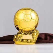 는 골든 글로브 월드컵 하이 엔드 전기 도금 수지 장식품 트렌드 레터링 축구 크리 에이 티브 트로피를 사용자 정의합니다., 보드 없는 25CM, 금도금