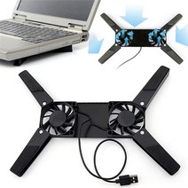 노트북거치대 트웰브사우스 누워서노트북 2 팬 빠른 냉각 패드 접이식 usb 휴대용 공냉식 스탠드, 없음