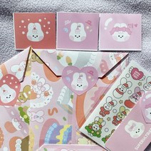 바보사랑 슈퍼울트라토끼 하트토끼 도무송스티커 3종 20장씩.슈퍼울트라토끼, 생일토끼