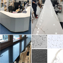 친환경 인조대리석 주문제작 상판 식탁 현관디딤판 카운터 마루굽틀, 크리스탈 블랙