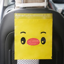 차량용 붙이는 다용도 쓰레기봉투 45p, 옐로우, 45개